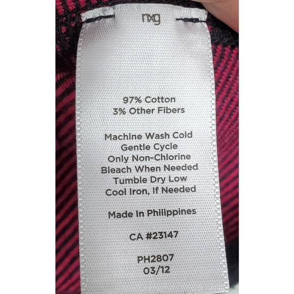 Talbots size xs two sides solid stripe open front cardigan sweater black pink - Picture 6 of 8